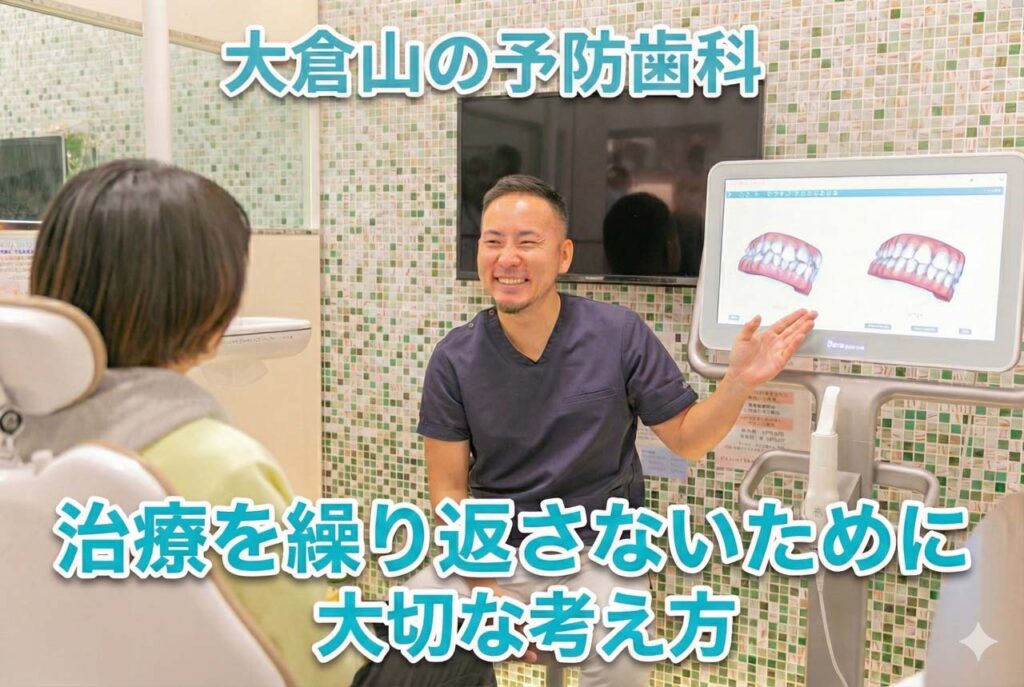 大倉山で予防歯科を行う歯科医院のカウンセリング風景